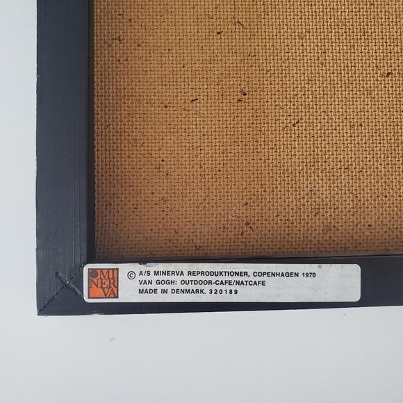 Vincent Van Gogh - Cafe Terrace at Night 12×10 Inch Vintage 1970's Wall Art - Picture 7 of 8